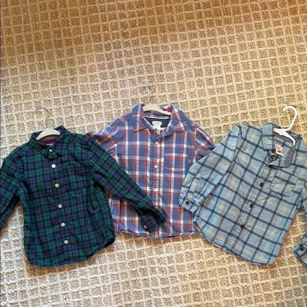 4T Long Sleeve Button Down Bundle